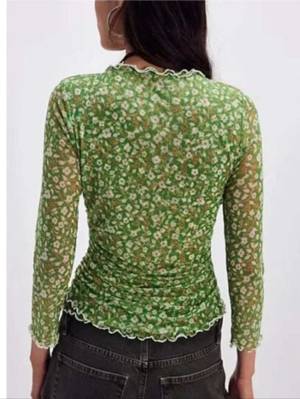 💚Free People Cowgirl Tango Mesh Top